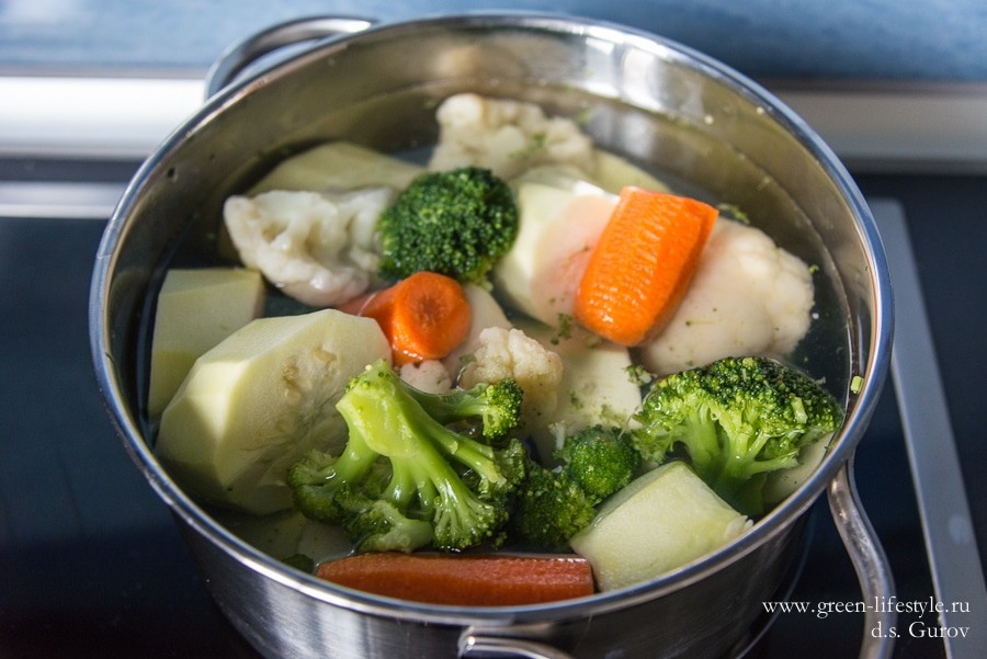 Летний крем-суп из овощей